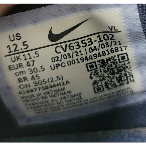 Nike Vapor Edge Turf Football Sneakers Shoes Men 12.5 White Black - Picture 13 of 14